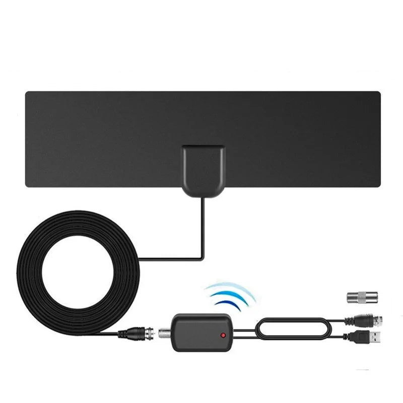 Indoor Digital TV Antenna 4K 1080P | DVB-T2 & Signal Amplifier