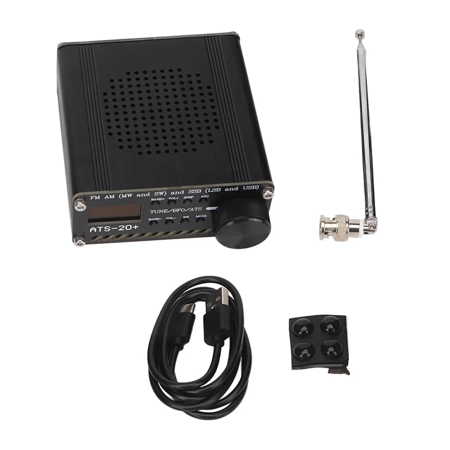 ATS 20+ Radio Receiver Sensitivity Portable Small World Band Digital