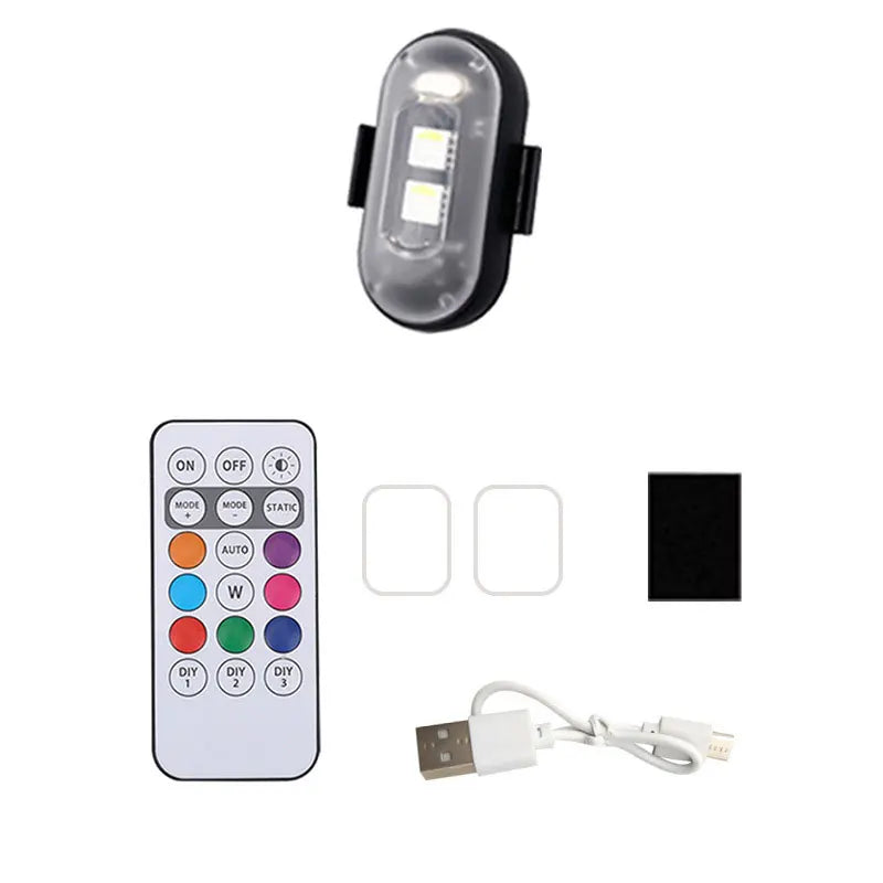 RGB LED Wireless Strobe Light – Drone, Motorcycle & Car