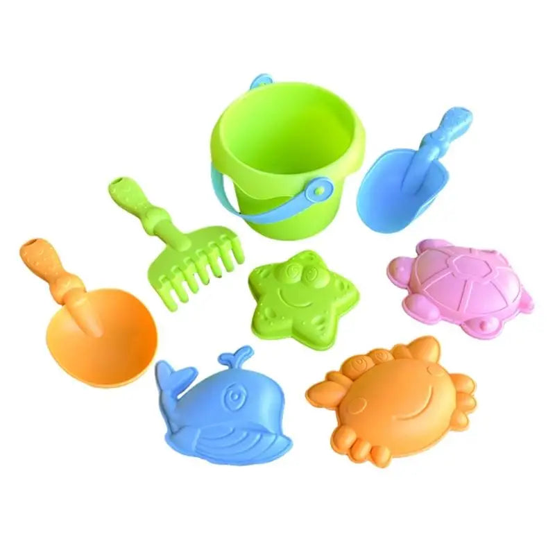 Kids Sand & Water Play Bucket Set | 4 or 8 Pcs Summer Toy