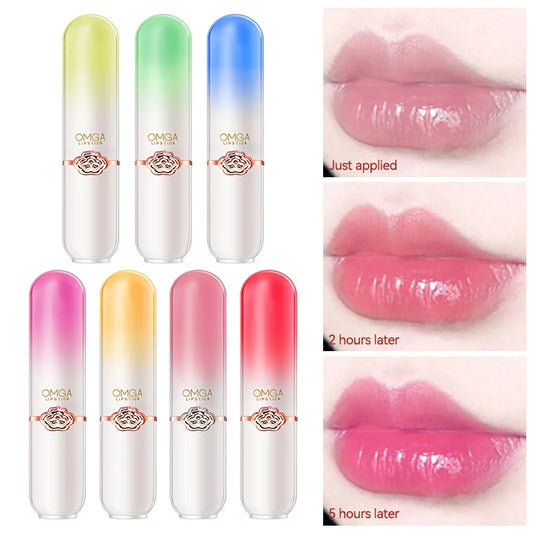 GECOMO Color-Changing Lip Balm | Peach Moisturizing Jelly Lipstick Color-Changing Lip Balm Peaceful Pleasures Health and Wellness