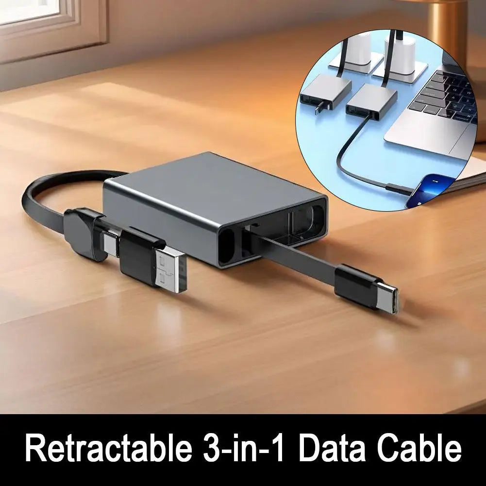 4-in-1 USB Type-C Charging & Data Adapter – 60W PD Fast Charge Peaceful Pleasures Health and Wellness