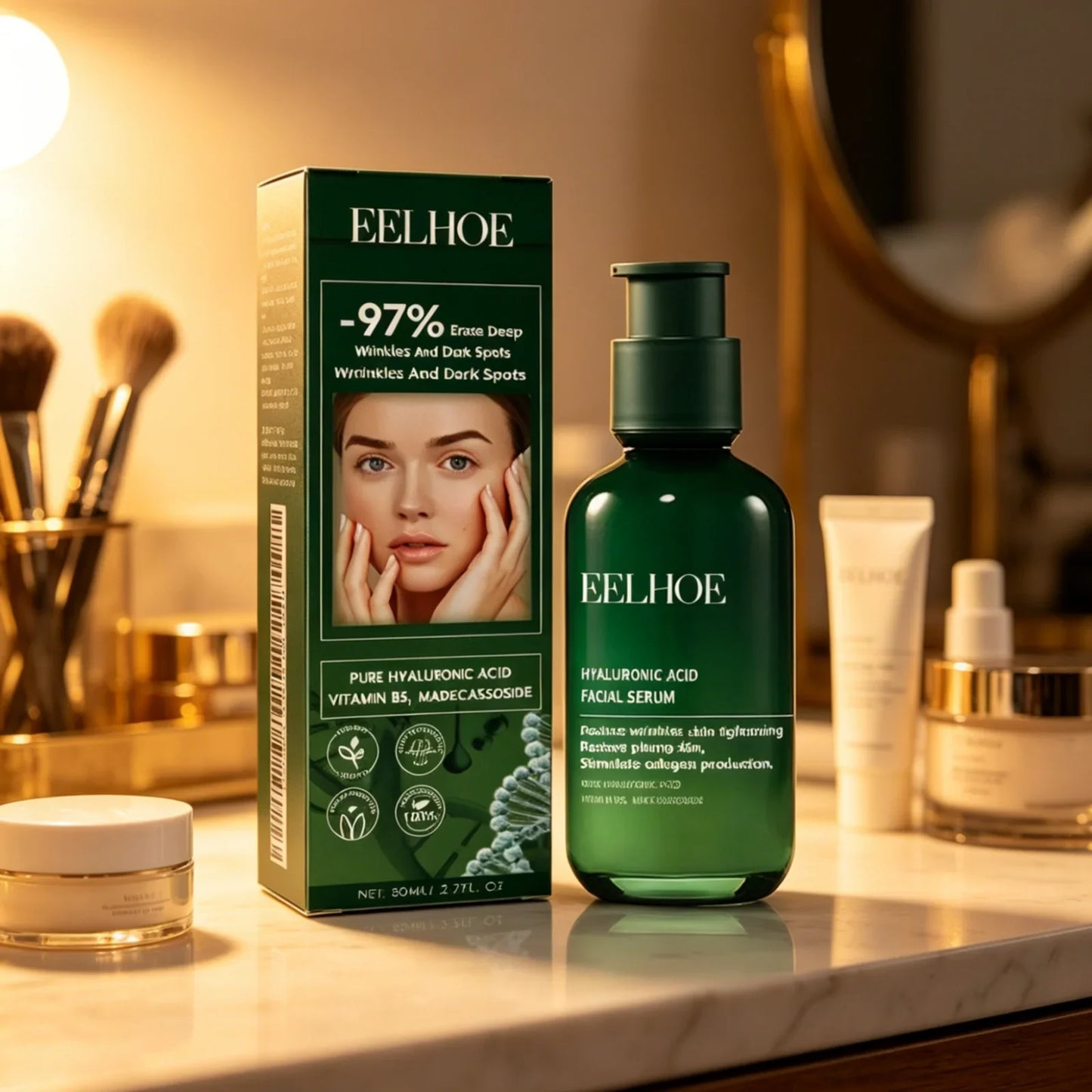EELHOE Hyaluronic Acid Anti-Aging Face Serum 80ml – Firm & Hydrate