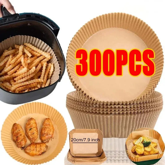 Air Fryer Disposable Parchment Liners 50/100 Pcs Non-Stick Air Fryer Liners Oasis Select