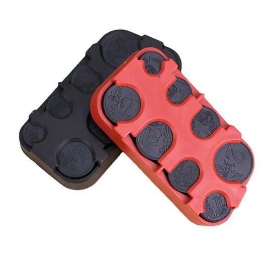 Plastic Coin Holder Case for US Euro Coins Portable Coin Organizer Storage Box with Multiple Slots for Travel Daily Use Peaceful Pleasures Health and Wellness