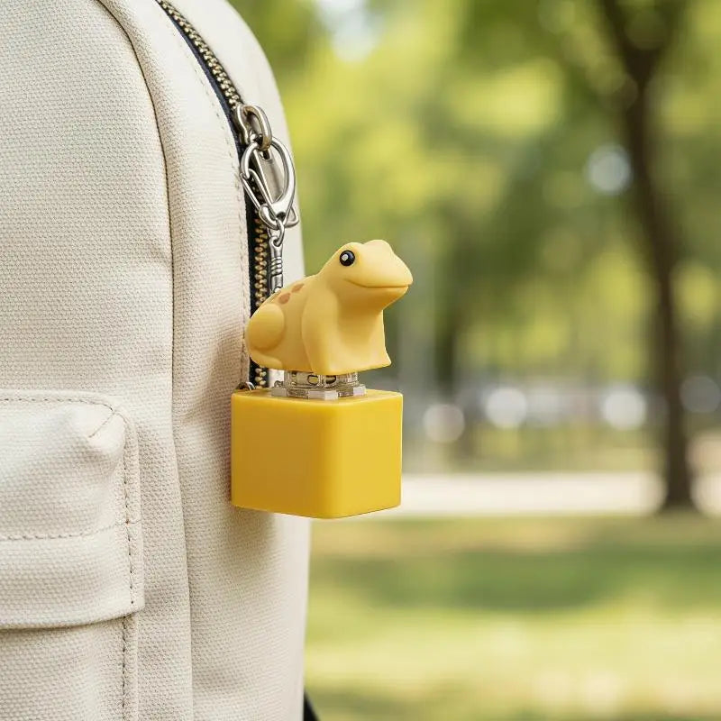 Dinosaur Sound Fidget Keychain – Fun PVC Toy for Kids & Adults