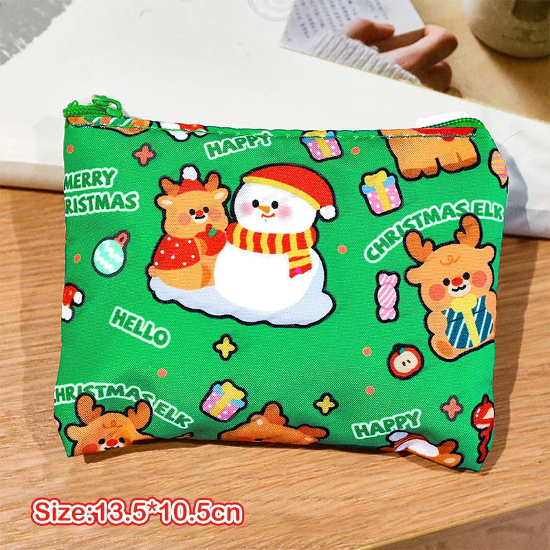Mini Christmas Coin Purse – Cartoon Storage Bag | Kids Gift