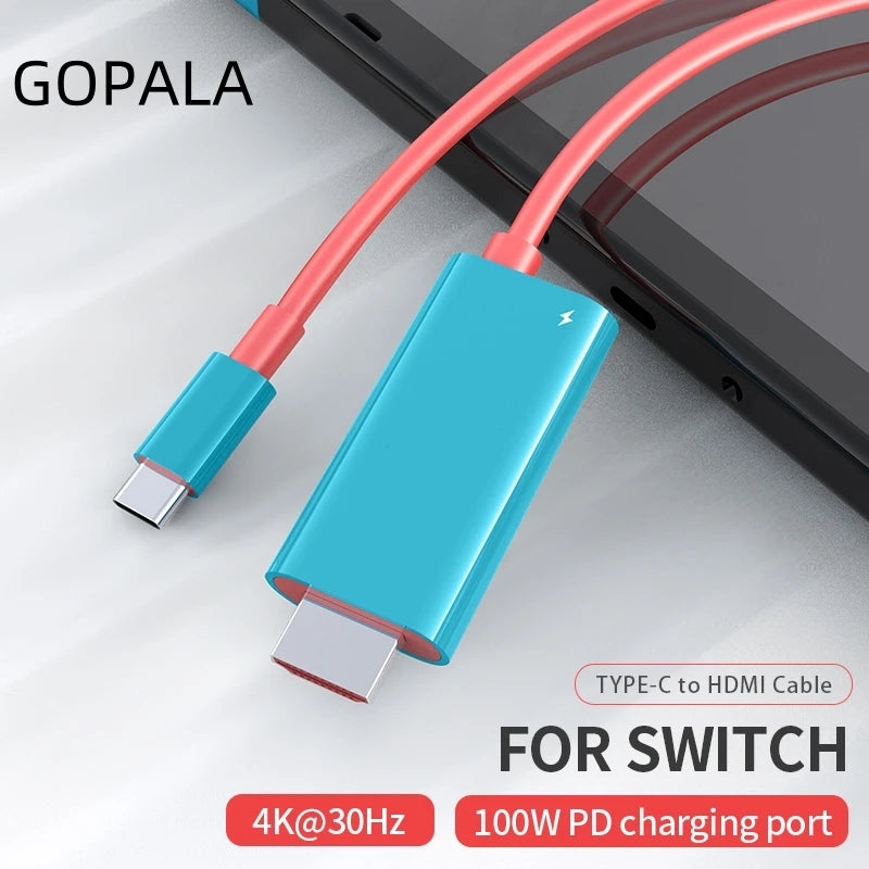 USB-C to HDMI Cable 4K 1080P + 100W PD | SteamDeck & Laptop