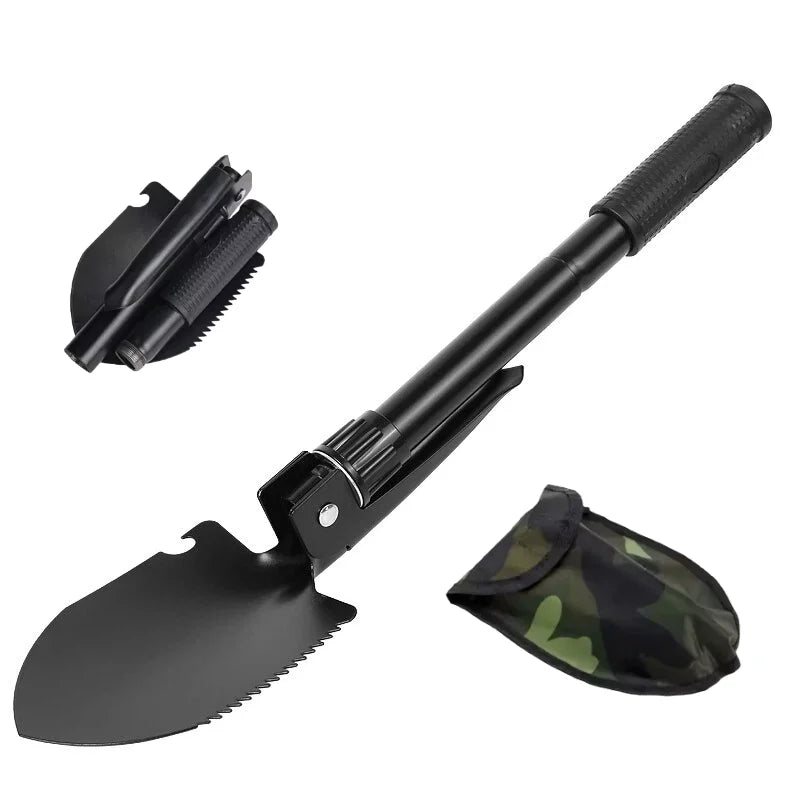 Camping Foldable Shovel Folding Garden Tool Stainless Steel Mini For Hoe Tools Farm Equipment Multifunctional Gardening Tactical Peaceful Pleasures Health and Wellness B2