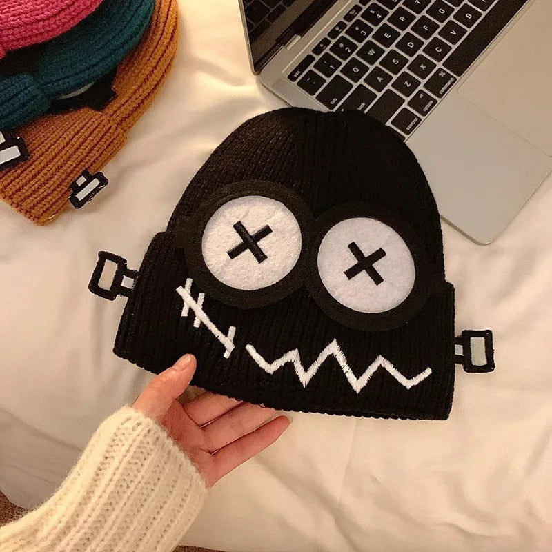 Cute Cartoon Knit Beanie | Funny Warm Winter Hat for Women