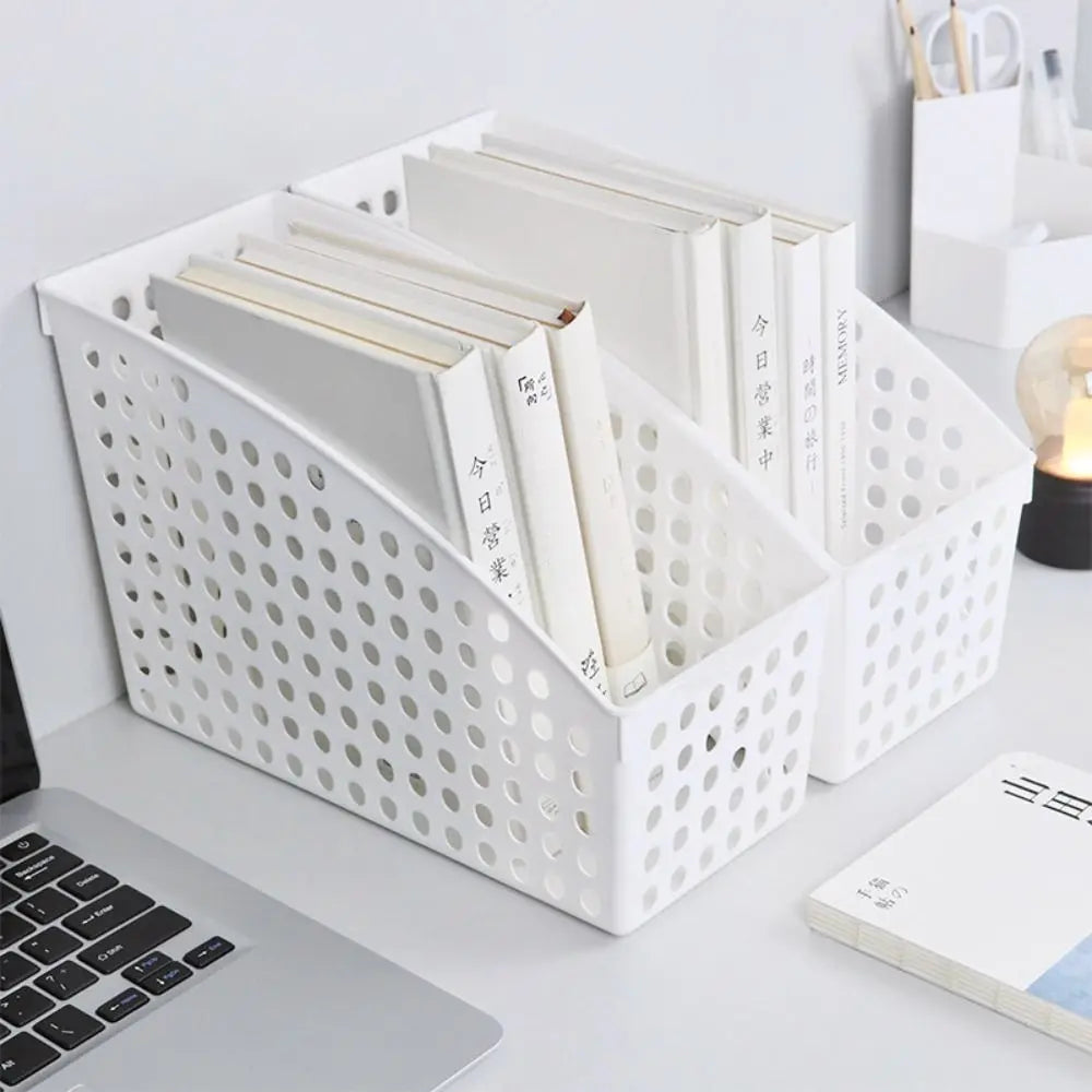 Sundries Storage Box A4 File Storage Box Desktop Organizer Minimalism File Organizer Box White Paper Organizer Document Holder Peaceful Pleasures Health and Wellness