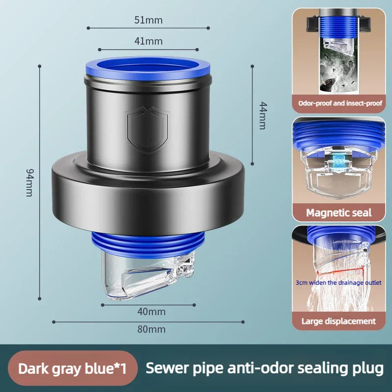 Copper Floor Drain Check Valve – Anti-Odor Sealing Plug
