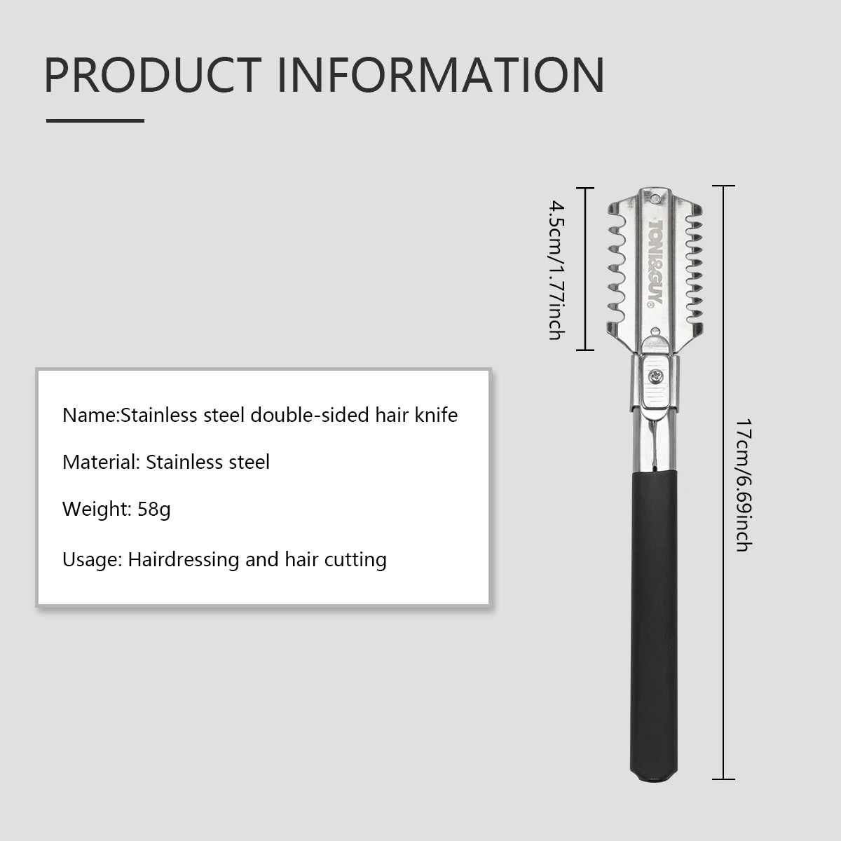 Professional Double-Edge Razor Blades Hairdressing Manual Salon Barber Comb Cutting Thinning Haircutter Styling Tools Peaceful Pleasures Health and Wellness