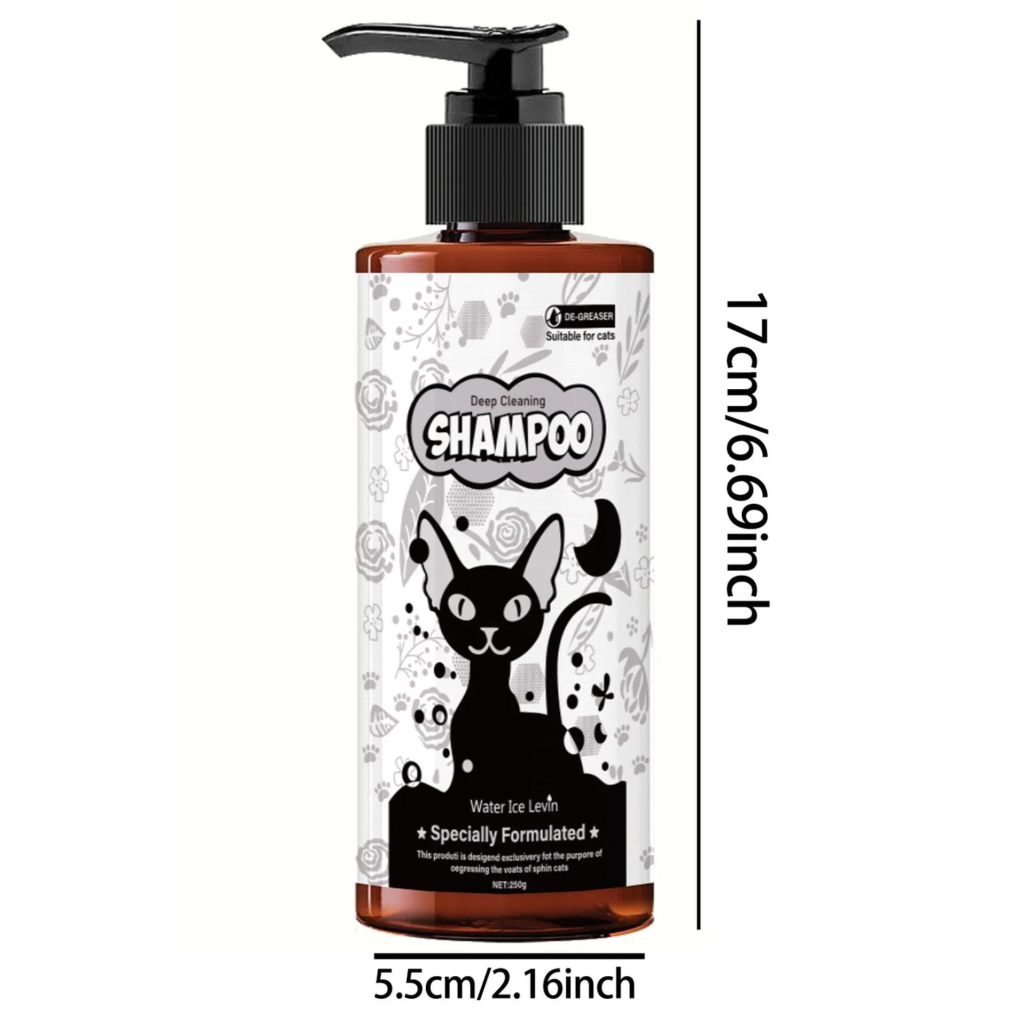Gentle Pet Shampoo & Shower Gel for Cats & Dogs – 250g Pet Grooming Shampoo Peaceful Pleasures Health and Wellness