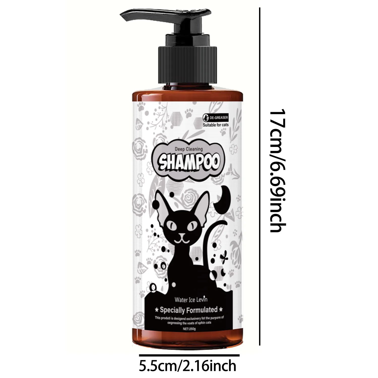 Gentle Pet Shampoo & Shower Gel for Cats & Dogs – 250g Pet Grooming Shampoo Peaceful Pleasures Health and Wellness