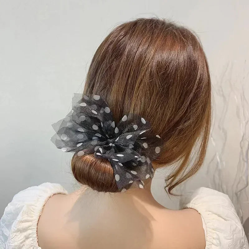 Velvet Bow Hair Twist Clip | No-Heat Ball Head Curl Accessory