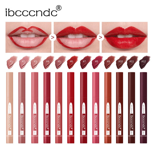 ibcccndc 6-Color Matte Lip Liner & Lipstick Set | Built-In Sharpener Lip Liner Set Peaceful Pleasures Health and Wellness