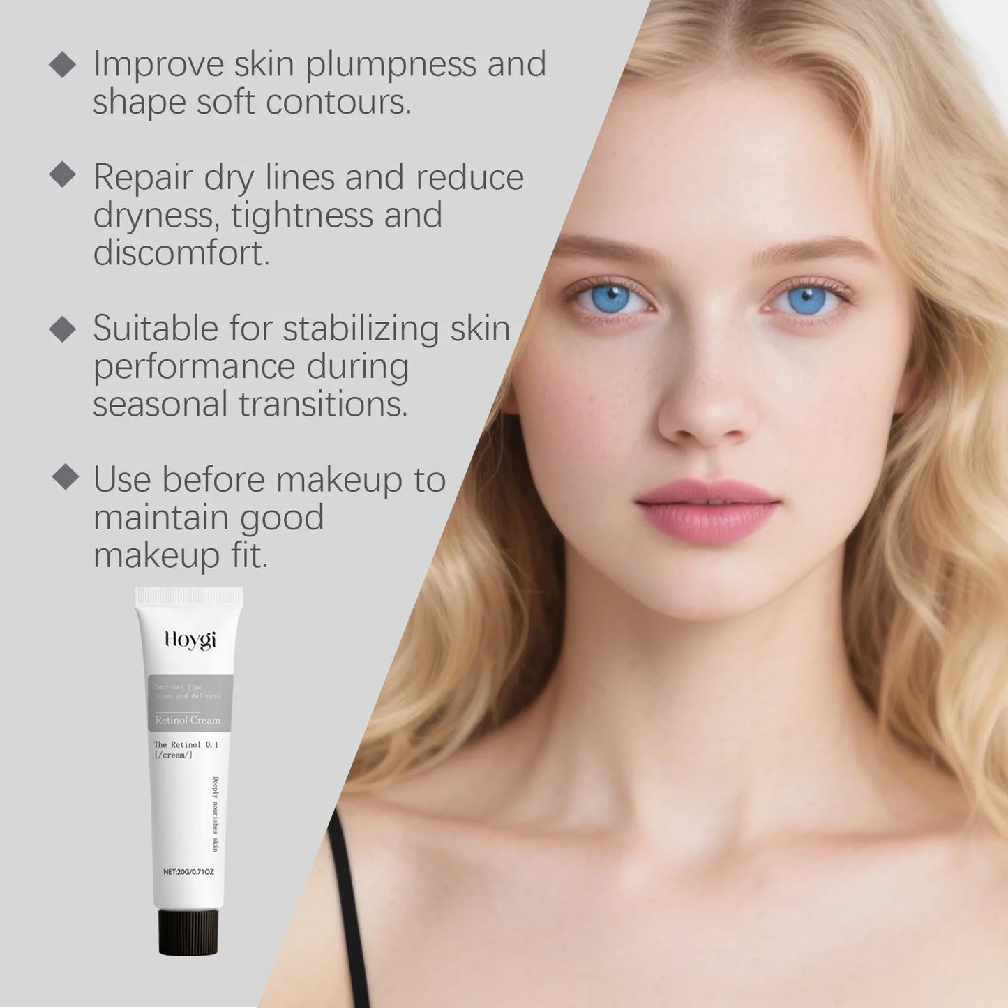 Retinol Face Cream with Vitamin E & B5 – Anti-Aging Moisturizer