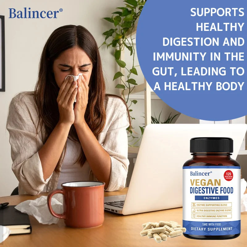 Digestive Enzymes with Prebiotics & Probiotics Capsules, Gut Health, Bloating & Gas Relief, Immune & Nutrient Absorption Support Peaceful Pleasures Health and Wellness
