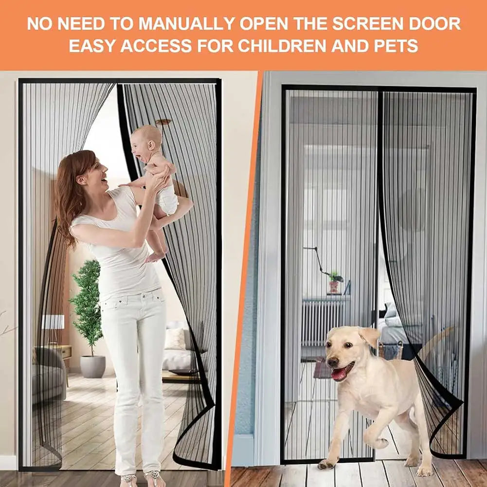 1/3/5pcs Magnetic Screen Door Self Sealing Hands Free Mesh Partition Keeps Bugs Out Pets and Kids Friendly Pending Keep Close Peaceful Pleasures Health and Wellness