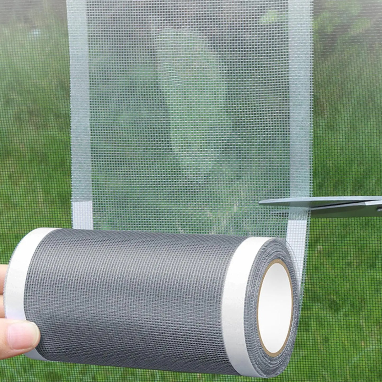Window Screen Repair Tape – Self-Adhesive Mesh Patch Roll