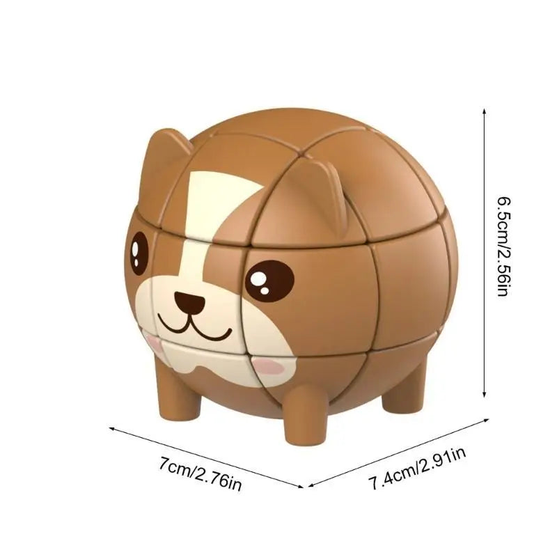 Cartoon Animal Puzzle Cubes – Cognitive Toy for Kids Ages 3+