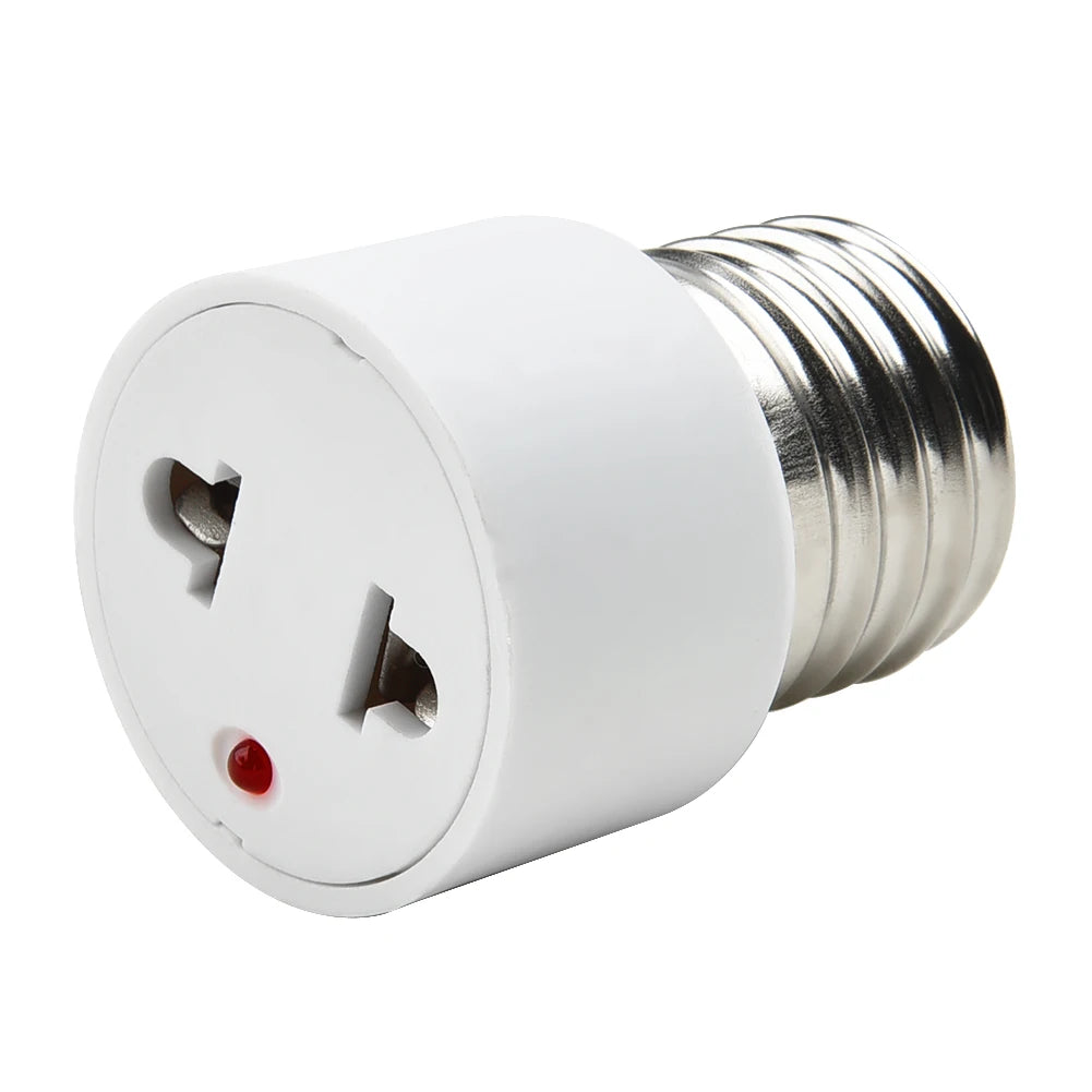 1 E27 ABS US EU Plug Connector Accessories Bulb Holder Lighting