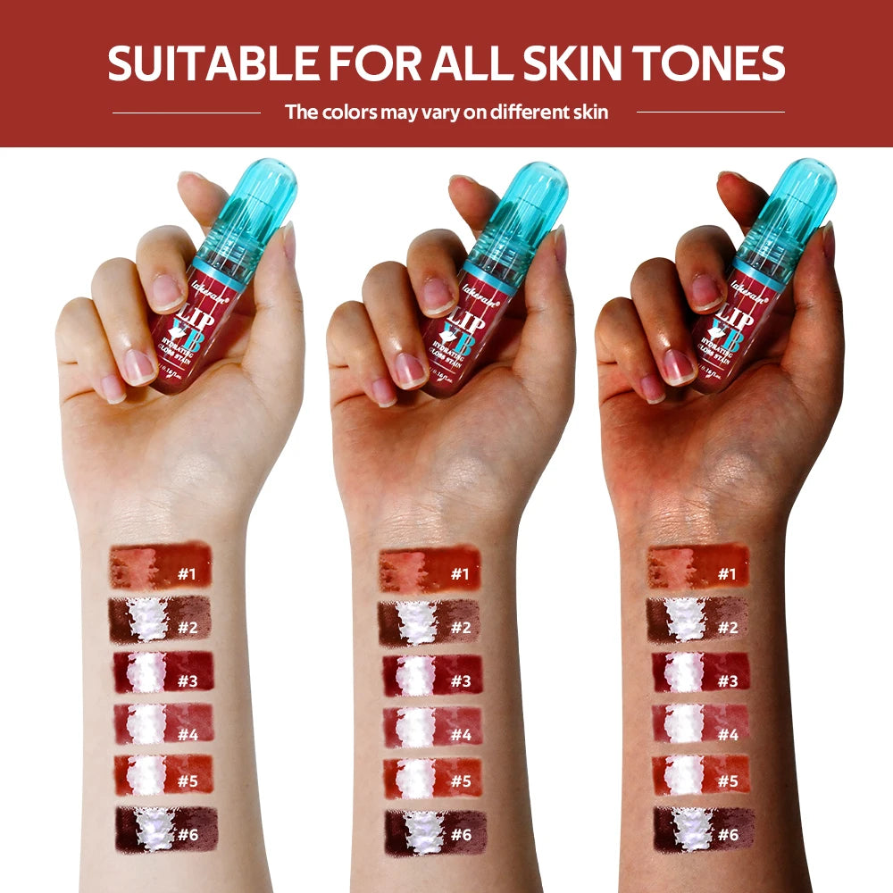 Lip Stain Vb Hydrating Gloss Stain 12Hr Long-Lasting Hydrating Hydra Honey Instant Glossy Wetness Moisturize Nourish Lips Makeup Peaceful Pleasures Health and Wellness