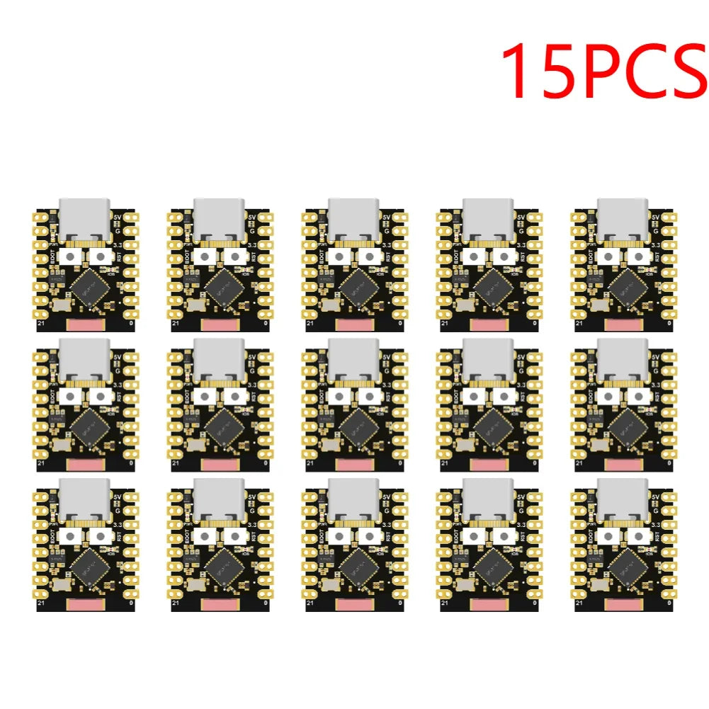 1-20PCS ESP32-C3 Development Board 3.3-6V Power Low Power ESP32 Super Mini Wireless Development Board WiFi Bluetooth For Arduino Peaceful Pleasures Health and Wellness Black 15PCS