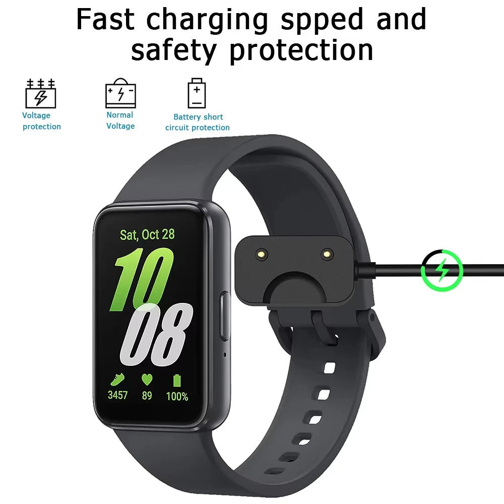 Compatible for Samsung Galaxy Fit 3 Charger Cable, Magnetic USB C Replacement Charging Cable Dock for Galaxy Fit3 Smartwatch Peaceful Pleasures Health and Wellness