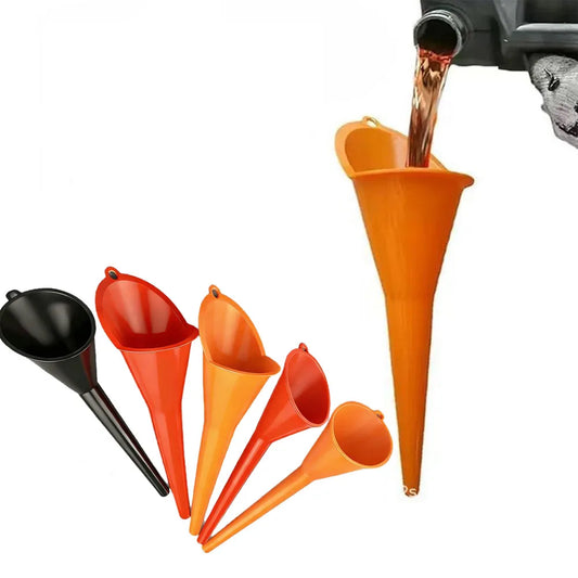 Car Long Stem Funnel Gasoline Oil Fuel Filling Tools Anti-splash Plastic Oil Funnel Motorcycle Refueling Tools Auto Accessories Peaceful Pleasures Health and Wellness