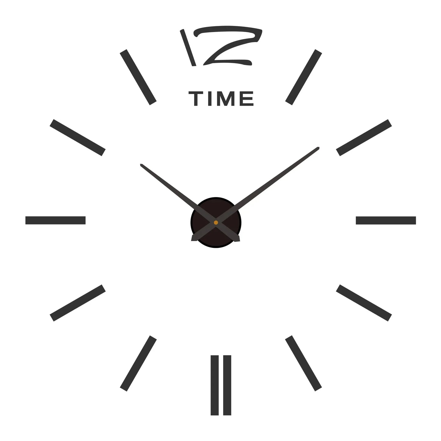 Large 3D DIY Acrylic Wall Clock – Luminous, Frameless, Adjustable 40–130cm for Living Room & Home Decor