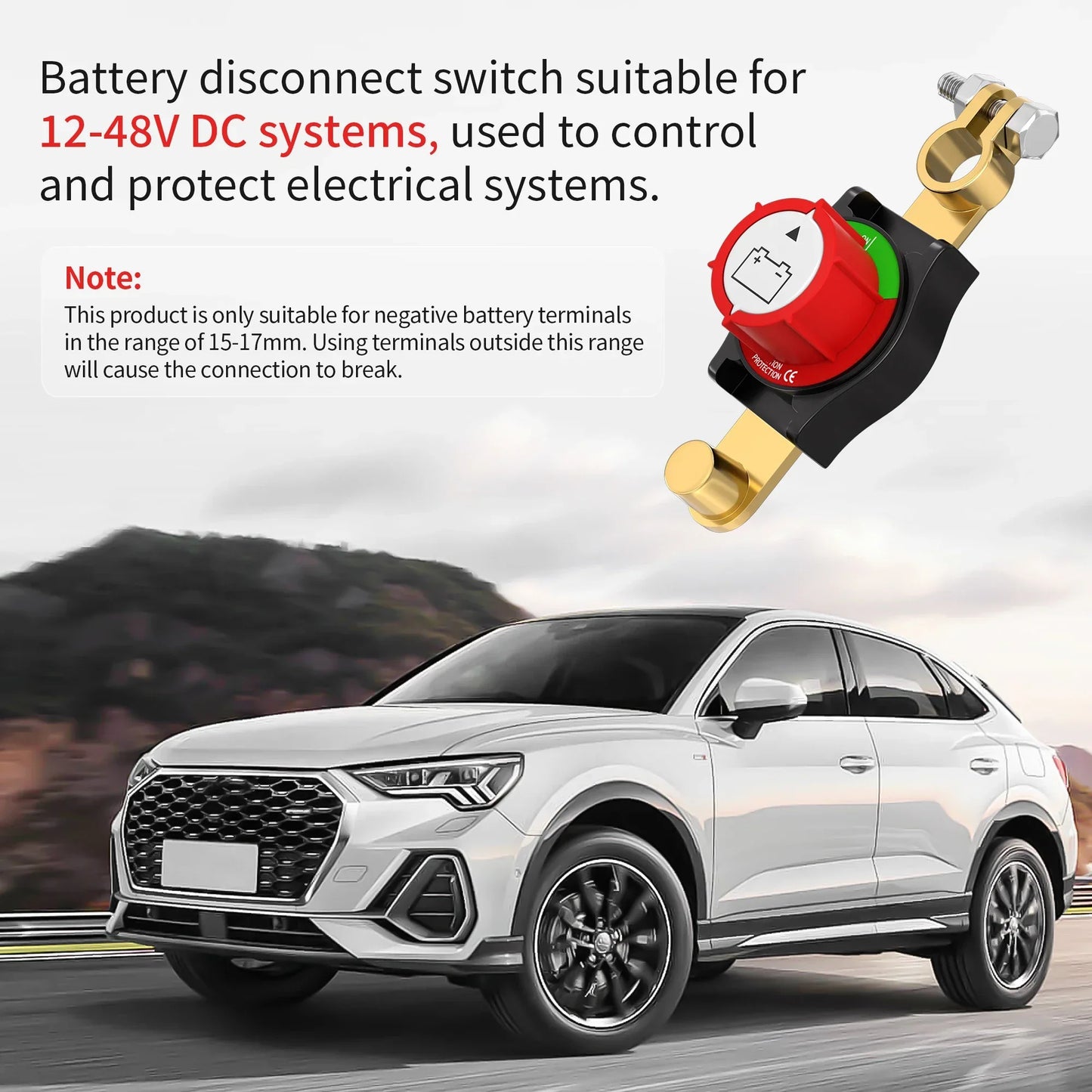 Battery Disconnect Switch 275A | 12-48V On/Off Peaceful Pleasures Health and Wellness