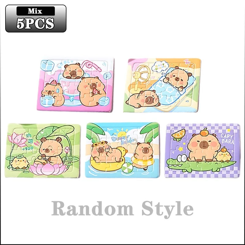 Capybara Jigsaw Puzzles for Kids – Party Favors & Prizes
