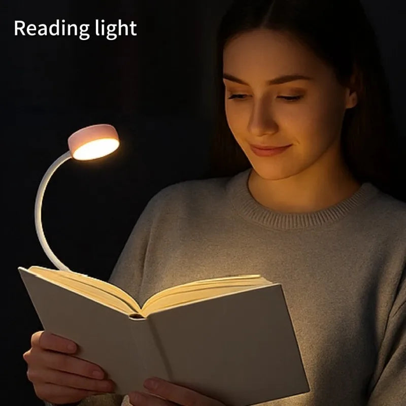 USB Reading Light – 3 Color Modes Eye-Care LED Book Lamp