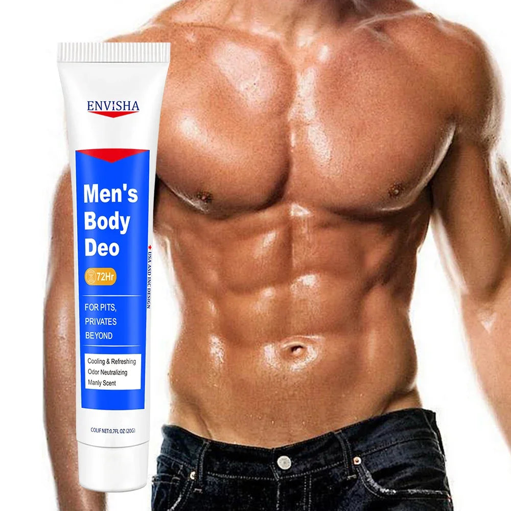 ENVISHA Men's 72-Hour Deodorant Body Lotion – Intimate Care Peaceful Pleasures Health and Wellness