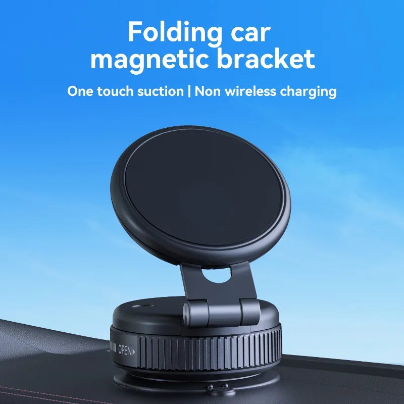 MagSafe Vacuum Car Mount | Foldable Magnetic Dashboard Holder Magnetic Car Mount Peaceful Pleasures Health and Wellness