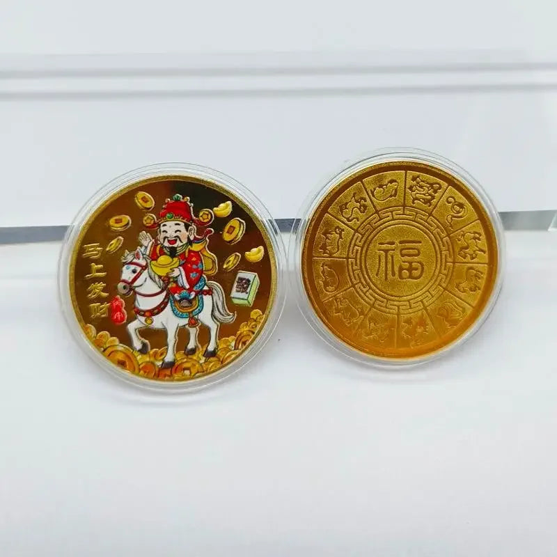 2026 Year of the Horse Lucky Coin – 40mm Zodiac Souvenir Medal