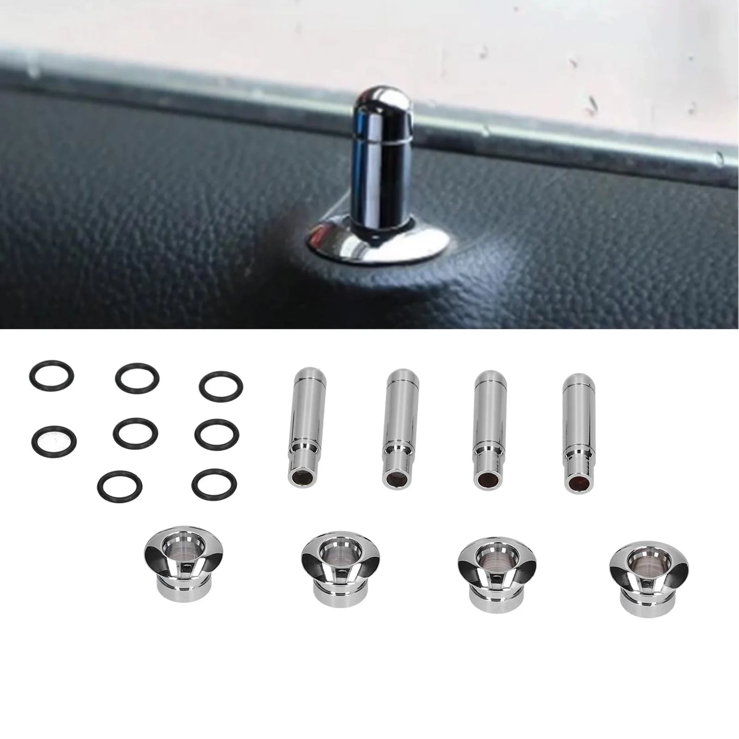Car Door Lock Pin Cover ABS Chrome Replacement Chevrolet TRAX Cruze
