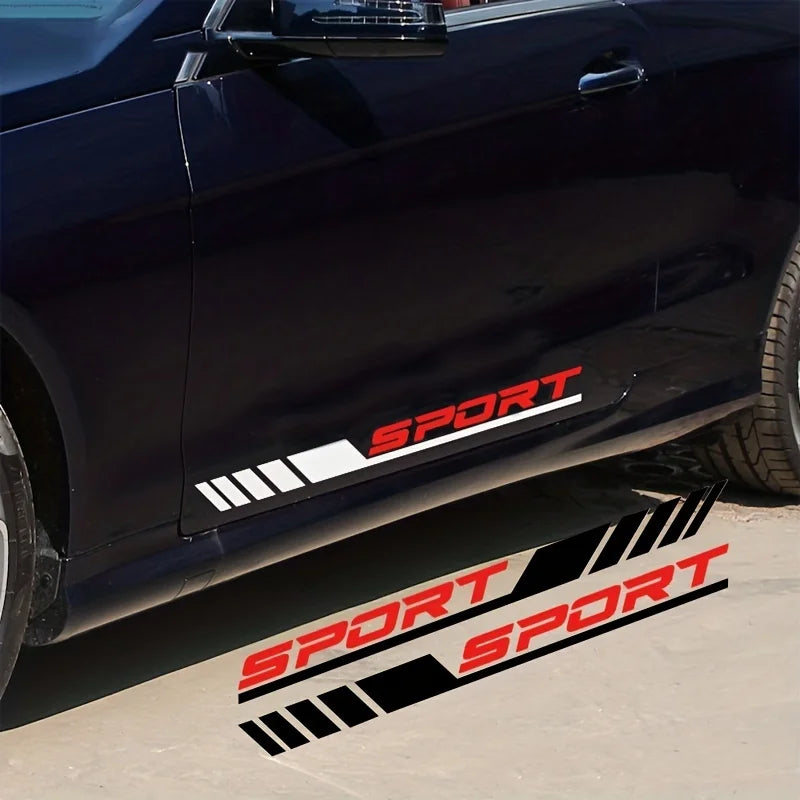 Stylish Sport Diagonal Stripe Car Door Stickers Peaceful Pleasures Health and Wellness