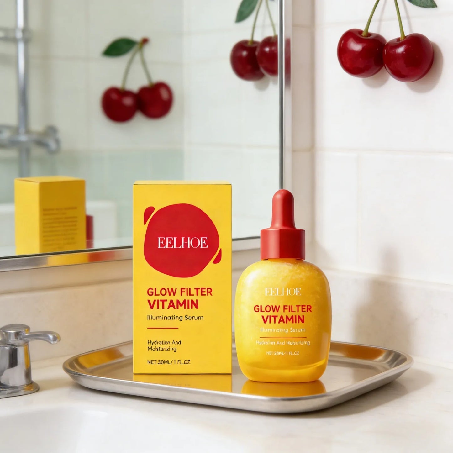 EELHOE Cherry Vitamin C Face Serum – Glow & Hydration 30ml