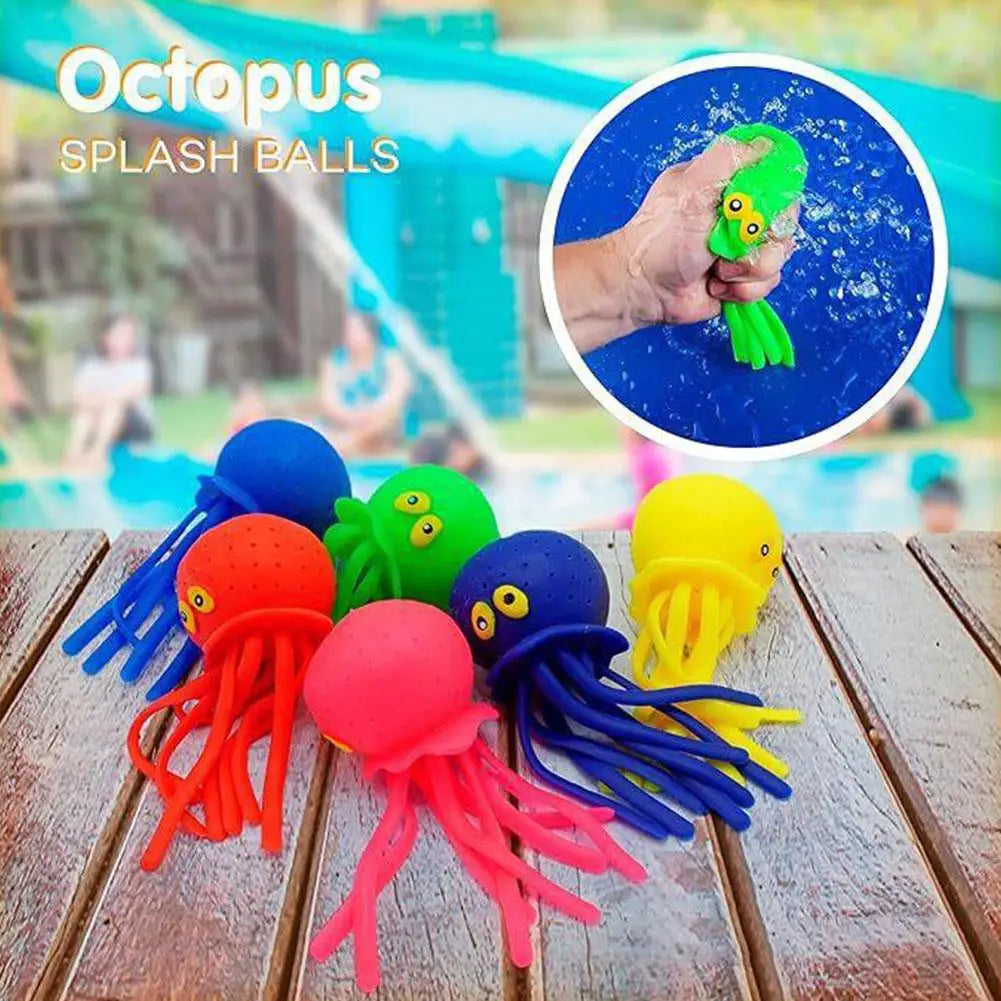 Octopus Squirt Bath Toy for Kids Ages 3–6 | Soft Silicone TPR