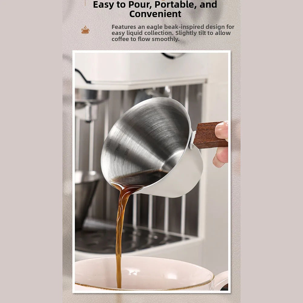 1X Coffee Extraction Cup Scale Espresso Measuring Stainless Steel