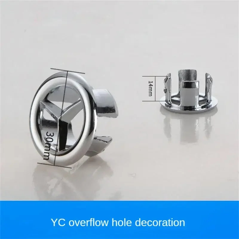 Brass Sink Overflow Hole Cover – Decorative Basin Drain Plug