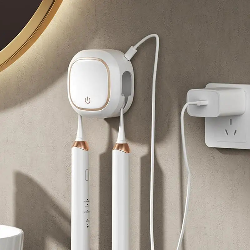 UV Toothbrush Sanitizing Holder – Portable Travel Case & Organizer