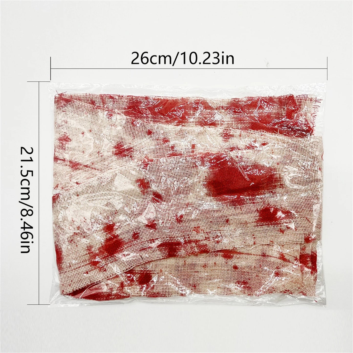 Halloween Fake Blood Bandages & Bloody Gauze Wrap | Costume Decor