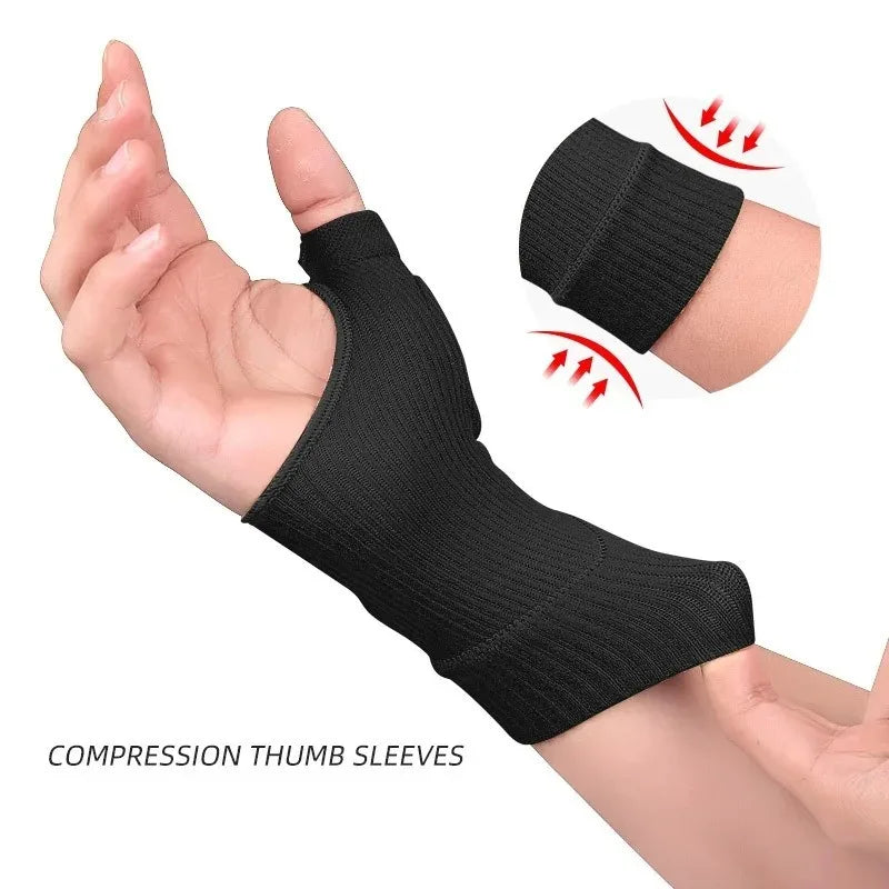 1[air Wrist Thumb Compression Arthritis Gloves, Breathable Wrist Support Wrist Brace Sleeve With Gel Thumb Injury Pads Peaceful Pleasures Health and Wellness