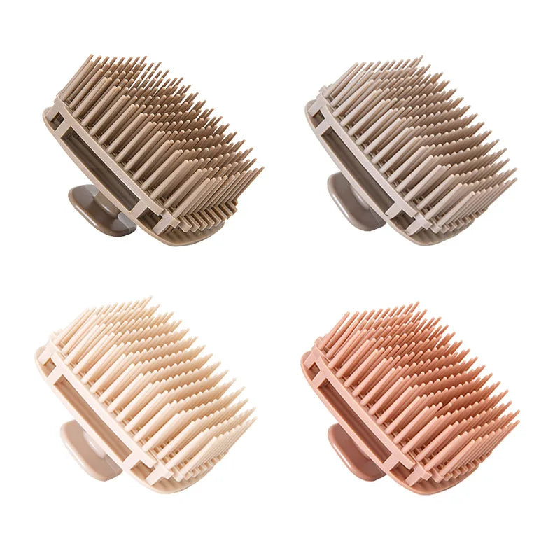 Silicone Scalp Massage Shampoo Brush – Men & Women