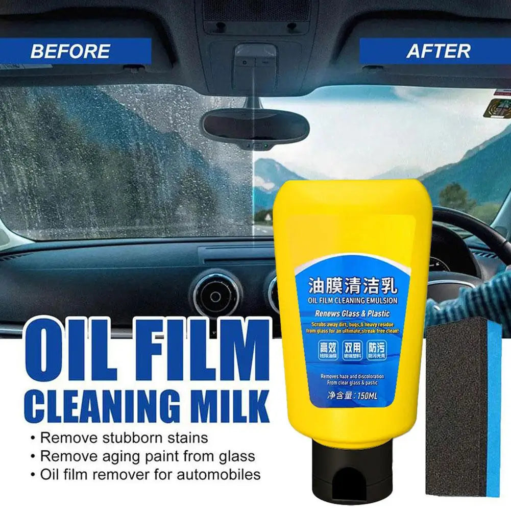 Car glass oil film remover Glass polishing Composite windshield wiper Car glass polishing Clear Windows Car beauty Peaceful Pleasures Health and Wellness