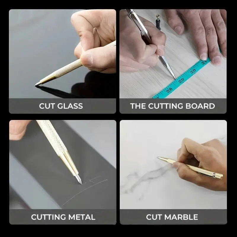 2 Diamond Nib Titanium Pen Precision Metalworking Woodworking Tools